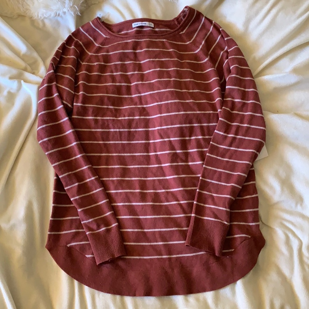 Maroon/brown Striped sweater!